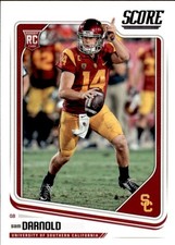 2018 Score #349 Sam Darnold RC Rookie Card. rookie card picture