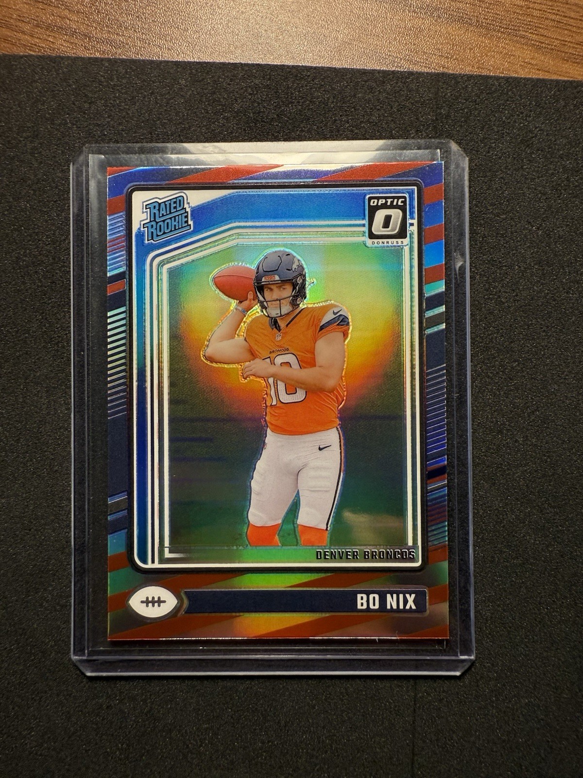 2024 Panini Donruss Optic - Rated Rookie Bo Nix #209 Freedom Prizm (RC)