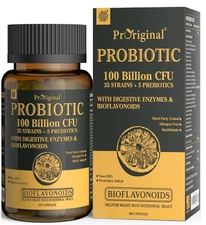 Probiotics with Prebiotics for Men and Women - 35 Strains Organic Probiotics 100