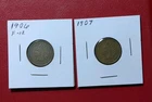 1906 And 1907 Liberty Head Pennies In Good To Fine Condition See Pics