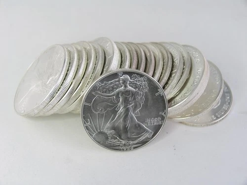 Lot Roll 20 US Mint 1986 American Silver Eagle 1st Year BU Unc. ASE NR!