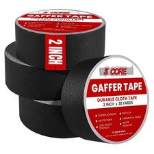 5 Core Gaffers Tape 2" 30 Yards 4Pcs No Residue Water Resistant Matte Heavy Duty