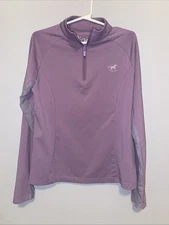 Piper By Smartpak Kids Med. 3/4 Zip Equine Shirt