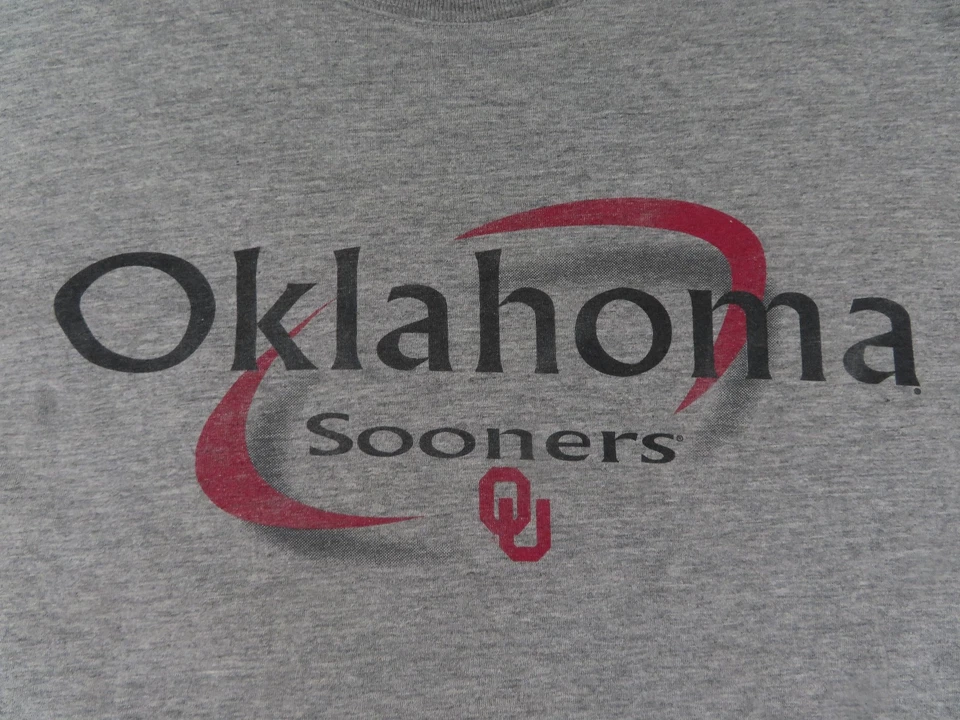 Camisa De Colección Oklahoma Sooners Starter Para Hombres 2XL Gris NCAA Fútbol Logo Años 90 Foto 2 de 4