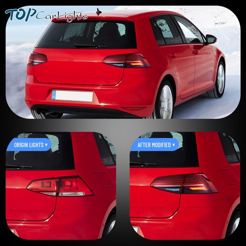 VLAND LED Tail Lights For 2015-2017 Volkswagen VW Golf7 MK7 Hatchback Left+Right - Picture 11 of 17