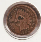 US Rare Old West 1902 Indian Head Penny Coin American Collection Shield Cent USA