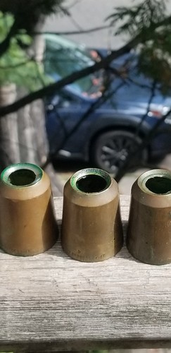 VINTAGE BRASS CANDLE FOLLOWERS NO DRIP - Picture 4 of 24