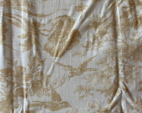 NEW 3X Pottery Barn Sorrel Toile Shams Standard Garden Floral Birds Harvest Gold - Picture 4 of 15