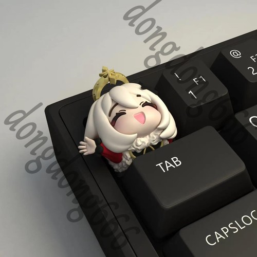 Genshin Impact Paimon Stereo Resin Keyboard Cap Kforce Keycap Computer Gift - Picture 2 of 3