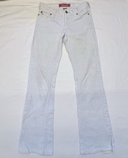 Vintage Y2K American Eagle Cream Corduroy Pants Size Juniors 14 Slim Moose