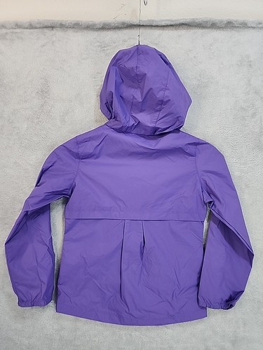 COLUMBIA Kids 6/6x Purple Hooded Windbreaker Full Zip Jacket - Picture 12 of 16