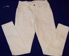Women's Levi's 721 White Denim Jeans - W27 L30 - High Rise Skinny