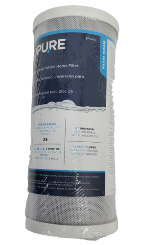 EcoPure Universal Fit Carbon Whole Home Water Filter EPW4C New Sealed - Picture 2 of 5