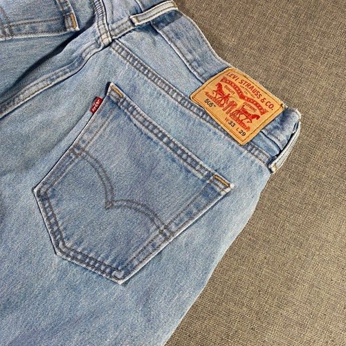 Levis 505 Light Wash Jeans Herren Größe 33x29 Regular Fit Denim Hose