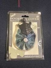 FIGI Solid Brass Frog Doorbell Cover Illuminated Button Lily Pad Design - NOS