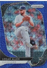 2020 Panini Prizm - Logan Allen #70 Blue Mojo Prizm /175 (RC)