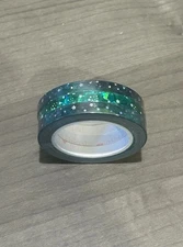 NEW Simply Gilded 5 mm Green Shooting Stars washi tape set of 3 rolls