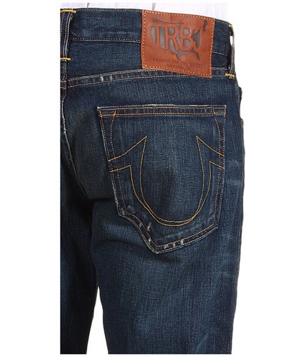 NEW True Religion Jeans Men Bobby Phoenix Dark Blue Straight Leg Denims 33 x 34 - Picture 5 of 6