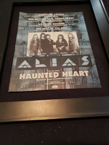 Alias Haunted Heart Rare Original Radio Promo Ad Framed! #3 - Picture 1 of 1