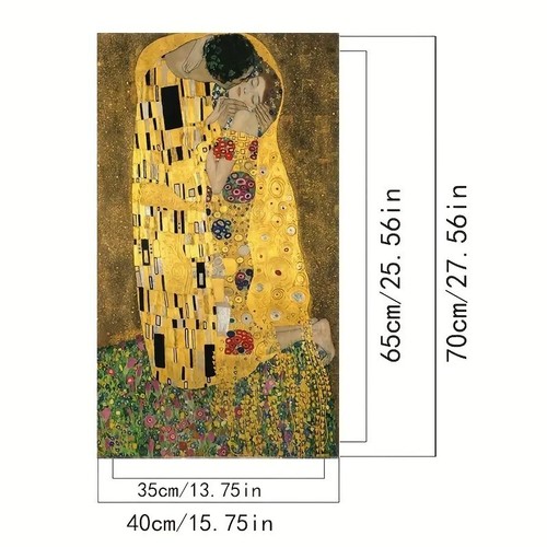 5D Diamond Painting Kits 40X70cm - Gustav Klimt The Kiss - Picture 2 of 6