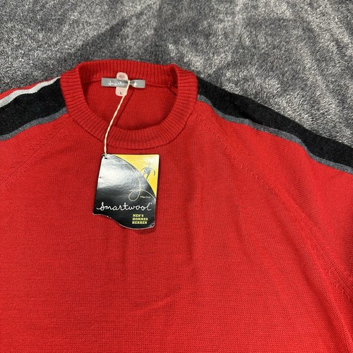 New Smartwool Crewneck Sweater Merino Wool Men’s Large Red NWT - Picture 11 of 16