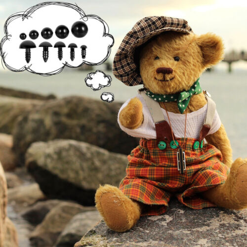 100/200PCS Plastic Safety Eyes For Teddy Bear Doll Toy Animal Felting DIY 6-12mm - Picture 2 of 16