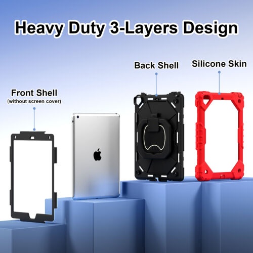 Shockproof Hard Armor Stand Case For iPad 5/ 6th 7th 8th 9th 10th Gen & 11th A16 - Picture 50 of 57