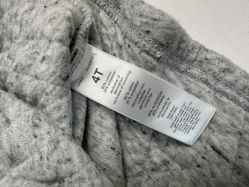 2 Shirts 4T - Black Faux Fur Zip Sweater, Gray Osh Kosh Quilted Button Shacket - Picture 5 of 13