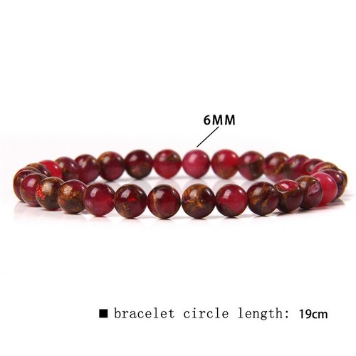 6MM Natural Healing Energy Crystal Jasper Quart Jade Bead Stone Bracelet Elastic - Picture 75 of 81
