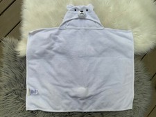 Pottery Barn Kids Baby White Hooded Bath Beach Robe