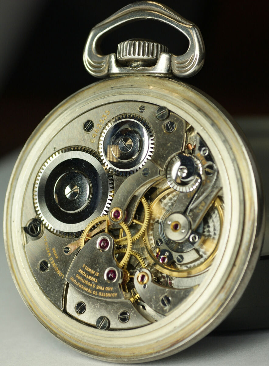 LONGINES 1942 Military WWII GCT Pocket Watch Sterling Silver