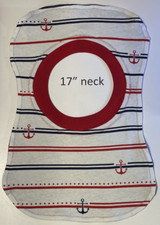 Bib 17" Neck Pull Over Head T-Shirt Special Needs Drool Cotton Polyester