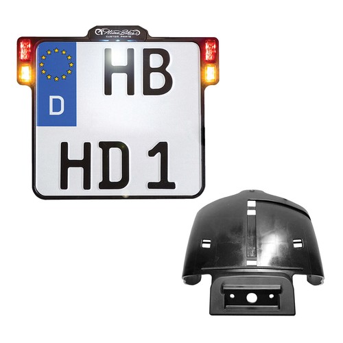 HeinzBikes LICENSE PLATE HOLDER REAR CONVERSION SET FOR HARLEY-DAVIDSON FAT BOB 2018: sc - Picture 7 of 12