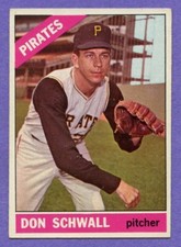 1966 Topps Don Schwall #144 Pirates EX.