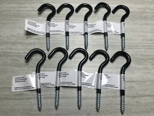 10 PC Black Vinyl Coated All Purpose Hook