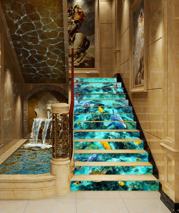 3D Pretty des fonds marins 93 contremarches Décoration Photo Murale Autocollant Vinyle Papier Peint UK 3D Pretty des fonds marins 93 contremarches Décoration Photo Murale Autocollant Vinyle Papier Peint UK