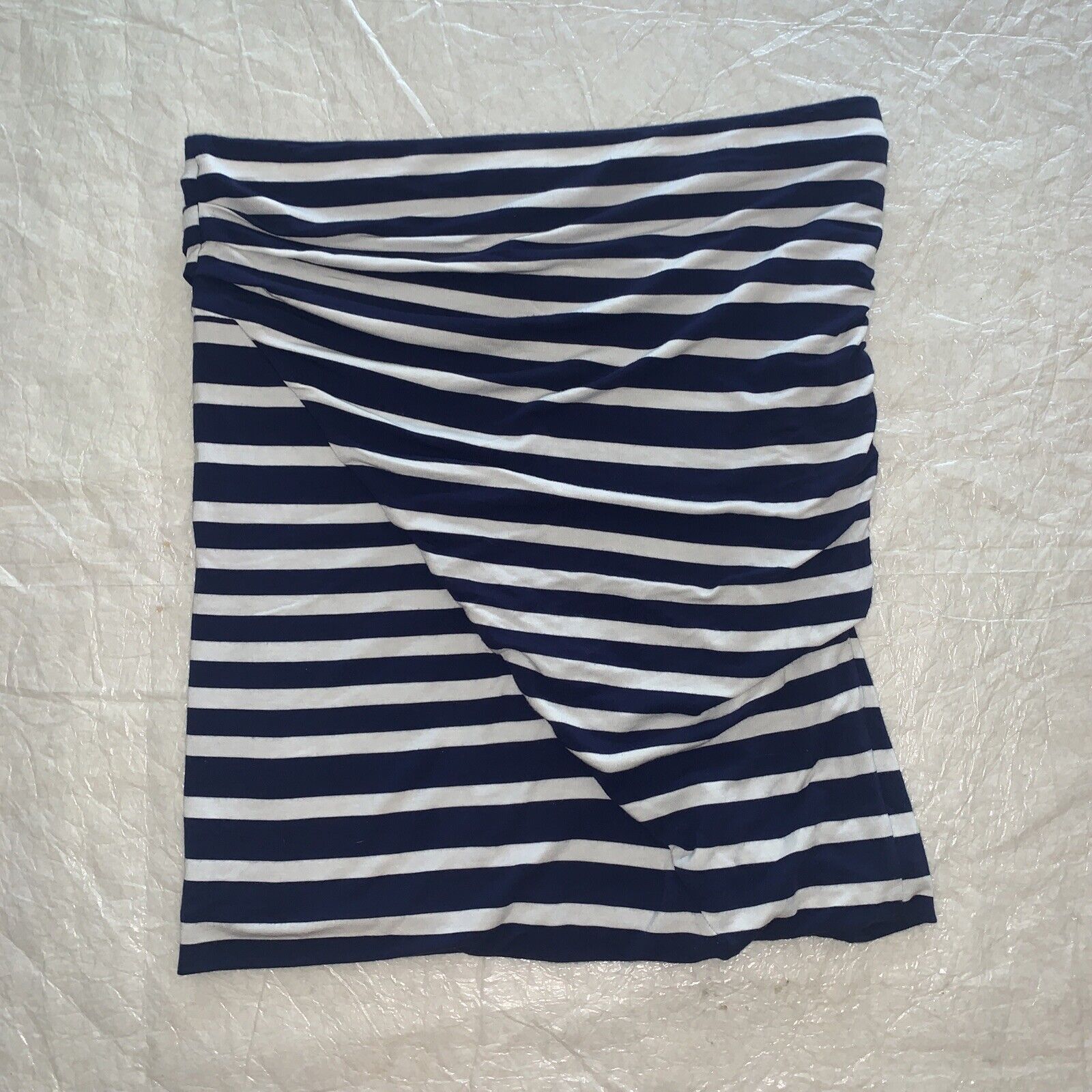 Cabi Skirt Womens Blaine Tube Top Skirt, #789, Navy Blue White Striped ...
