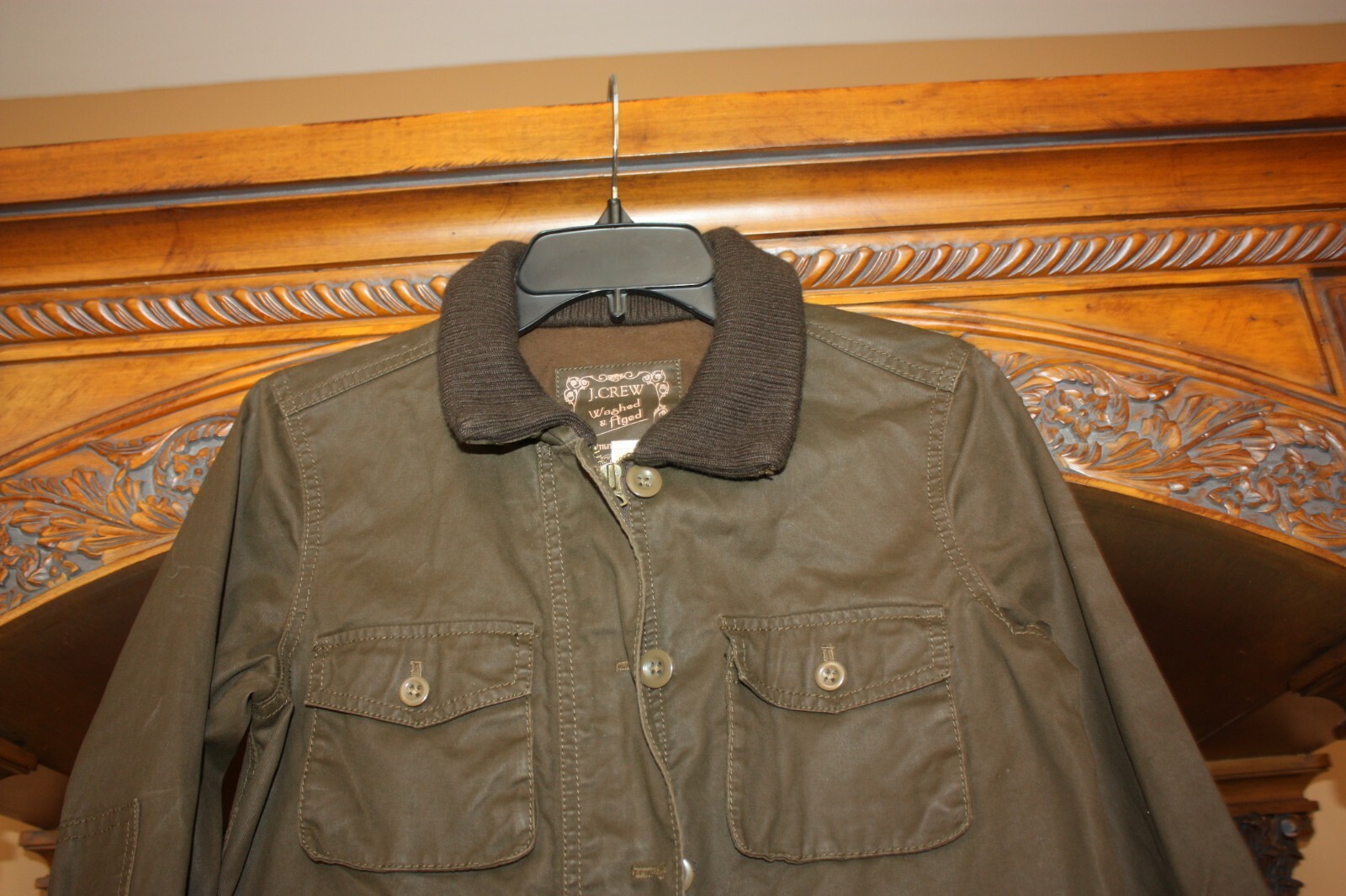 j crew washed and aged utility jacket