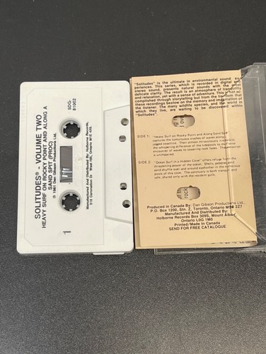 Solitudes Volume TwoCassette Tape Dan Gibson authentic natural sounds - Picture 3 of 5