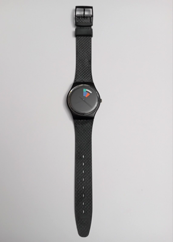 Swatch Gent Nuovo NOS Color Window GB715 1989 Vintage Orologio da polso Anni 80 - Foto 9 di 10