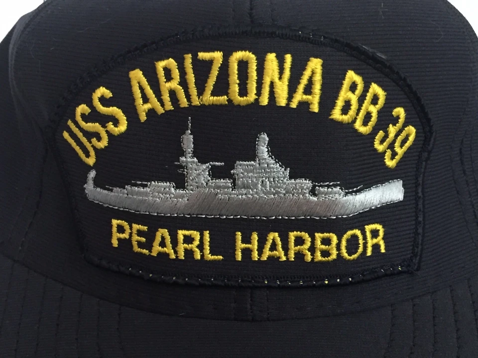 Gorra negra USS Arizona BB39 Pearl Harbor Northstar Snapback Marina Segunda Guerra Mundial Foto 2 de 4