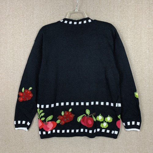 Ciel Blue Damen Pullover S schwarz Pulli Grobstrick Häkel Urlaub Lehrer - Bild 7 von 11