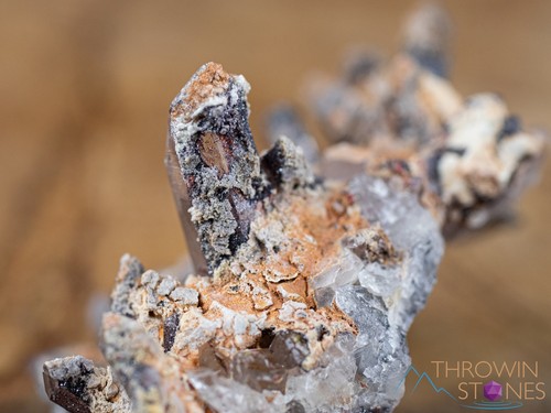 MESSINA QUARTZ Raw Crystal Cluster w Specular HEMATITE, Home Decor, Stones 41896 - Picture 9 of 10