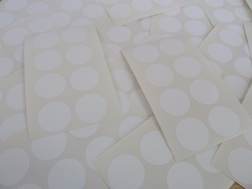 Weiße Papieretiketten permanent selbstklebende Aufkleber Uni Mehrzweck Klebeetiketten - Bild 14 von 22