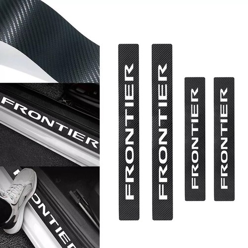 4PCS Car Door Sill Decal Cover Anti-Scratch Protector For Nissan Frontier Sty 1 - Picture 4 of 14