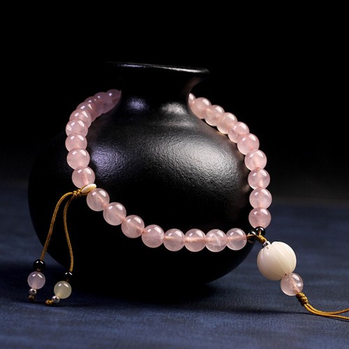 Pink Crystal Mobile Phone Chain Ladies Beaded Wrist Strap Lanyard - Zdjęcie 6 z 12