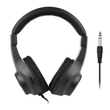 Wired Headset Self Adjusting Headband 6.5mm Single Jack Stereo Headphones Fo