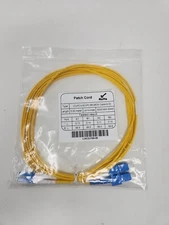 Lynn Electronics LCSCDUPSM-3M 9/125 Yellow Duplex Single-Mode Fiber Optic Patch
