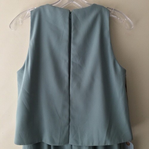 LELA ROSE Bridesmaid Crepe Dress Icelandic Blue Green 8 Small NWT - Picture 6 of 6