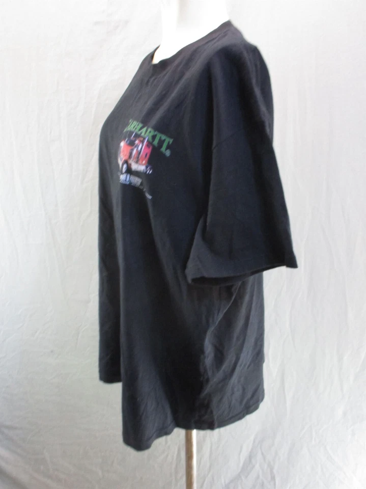 Camiseta Carhartt Talla L Para Hombre Negra Bolsillos Manga Corta Algodón Orgánico 5BL-385 Foto 3 de 4